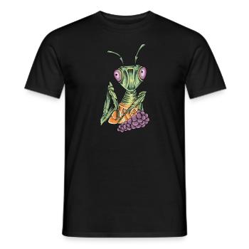 Gottesanbeterin I Fangschrecke Mantis Insekt Motiv - Männer T-Shirt - Schwarz - Vorne - AI Model Male 178 light (178cm)