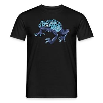 Pfeilgiftfrosch I Kröte Frosch Motiv für Amphibien - Männer T-Shirt - Schwarz - Vorne - AI Model Male 178 light (178cm)