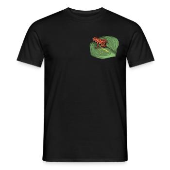 Pfeilgiftfrosch I Kröte Frosch Motiv für Amphibien - Männer T-Shirt - Schwarz - Vorne - AI Model Male 178 light (178cm)