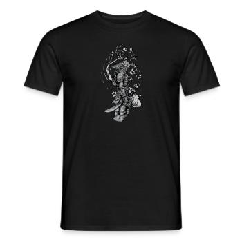 Samurai I Japanese Tattoo Manga Anime Mask for - Men's T-Shirt - black - Front - AI Model Male 178 light (178cm)