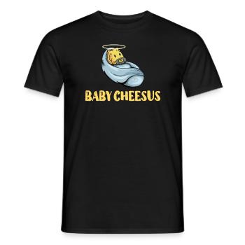 Jésus-Christ Fromage Église Christianisme Religion - T-shirt homme - noir - Devant - AI Model Male 178 light (178cm)
