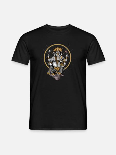 Ganesha I Hindouisme Bouddhisme Motif pour - T-shirt homme - noir