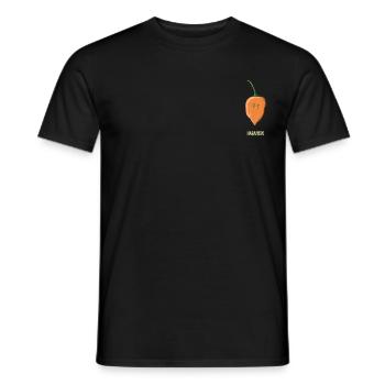 Chili Jalapenos Habaneros Carolina Reaper - Men's T-Shirt - black - Front - AI Model Male 178 light (178cm)