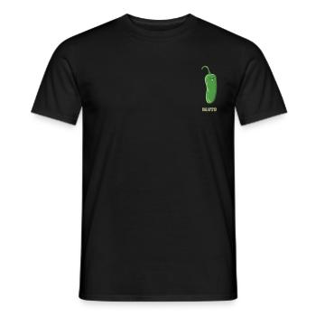 Chili Jalapenos Habaneros Carolina Reaper - Men's T-Shirt - black - Front - AI Model Male 178 light (178cm)