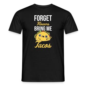 Taco Mexican Food Mexico Tortilla Burrito - Men's T-Shirt - black - Front - AI Model Male 178 light (178cm)