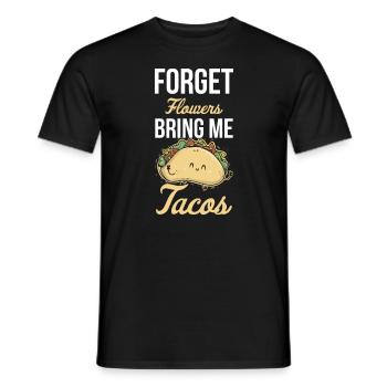 Taco Mexican Food Mexico Tortilla Burrito - Men's T-Shirt - black - Front - AI Model Male 178 light (178cm)