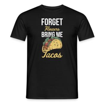 Taco Mexican Food Mexico Tortilla Burrito - Men's T-Shirt - black - Front - AI Model Male 178 light (178cm)