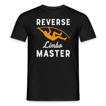 Pole vault High jump Athletics Decathlon - Men's T-Shirt - black - Front - AI Model Male 178 light (178cm)