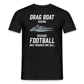 Drag Boat Racing I Drag Boat Driver Speedboat - Männer T-Shirt - Schwarz - Vorne - AI Model Male 178 light (178cm)