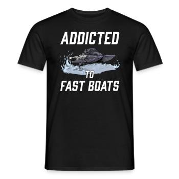 Drag Boat Racing I Drag Boat Driver Speedboat - Männer T-Shirt - Schwarz - Vorne - AI Model Male 178 light (178cm)