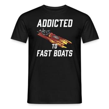Drag Boat Racing I Drag Boat Driver Speedboat - Männer T-Shirt - Schwarz - Vorne - AI Model Male 178 light (178cm)