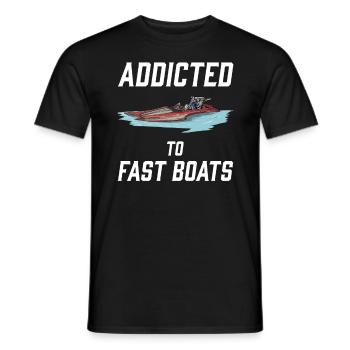 Drag Boat Racing I Drag Boat Driver Speedboat - Männer T-Shirt - Schwarz - Vorne - AI Model Male 178 light (178cm)