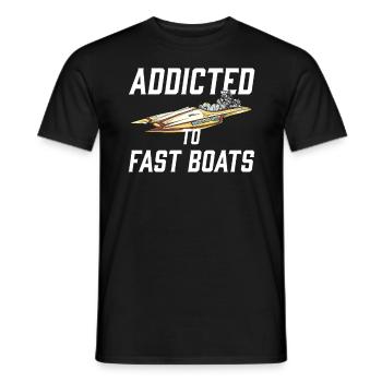 Drag Boat Racing I Drag Boat Driver Speedboat - Männer T-Shirt - Schwarz - Vorne - AI Model Male 178 light (178cm)