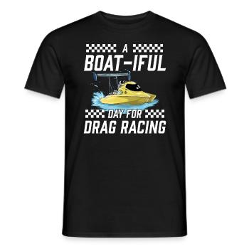 Drag Boat Racing I Drag Boat Driver Speedboat - Männer T-Shirt - Schwarz - Vorne - AI Model Male 178 light (178cm)