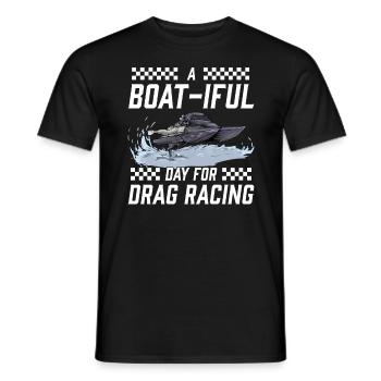 Drag Boat Racing I Drag Boat Driver Speedboat - Männer T-Shirt - Schwarz - Vorne - AI Model Male 178 light (178cm)