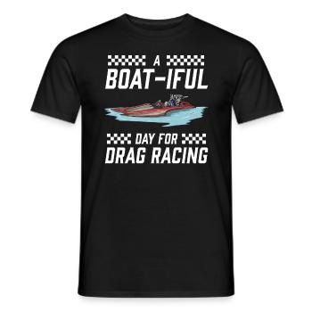 Drag Boat Racing I Drag Boat Driver Speedboat - Männer T-Shirt - Schwarz - Vorne - AI Model Male 178 light (178cm)