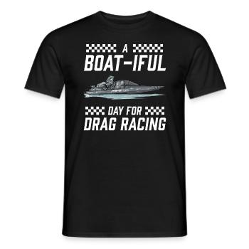 Drag Boat Racing I Drag Boat Driver Speedboat - Männer T-Shirt - Schwarz - Vorne - AI Model Male 178 light (178cm)