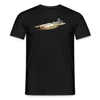 Drag Boat Racing I Drag Boat Driver Speedboat - Männer T-Shirt - Schwarz - Vorne - AI Model Male 178 light (178cm)