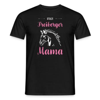 Freiberger I Pony Horse Dictant Motif pour cavalier - T-shirt homme - noir - Devant - AI Model Male 178 light (178cm)