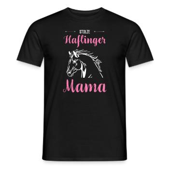 Haflinger I Pony Horse Slogan Motif pour cavalier - T-shirt homme - noir - Devant - AI Model Male 178 light (178cm)