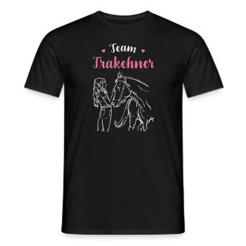 Trakehner I Pony Horse Dicton Motif pour cavalier - T-shirt homme - noir - Devant - AI Model Male 178 light (178cm)