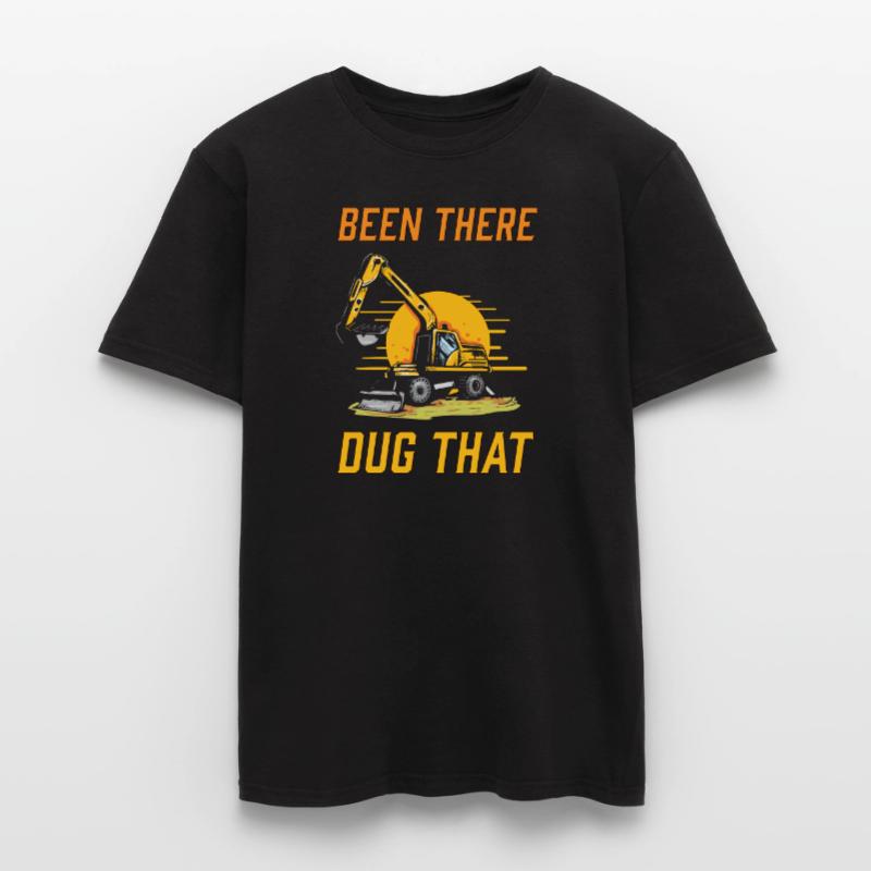 Construction machine machine operator Construction site excavator Men's T-shirt