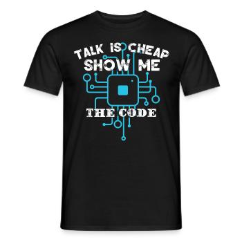 Codage Codeur amusant - T-shirt homme - noir - Devant - AI Model Male 178 light (178cm)
