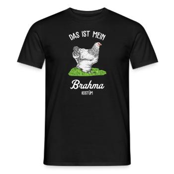 Brahma Hühner I Chicken Geflügel Motiv für - Männer T-Shirt - Schwarz - Vorne - AI Model Male 178 light (178cm)