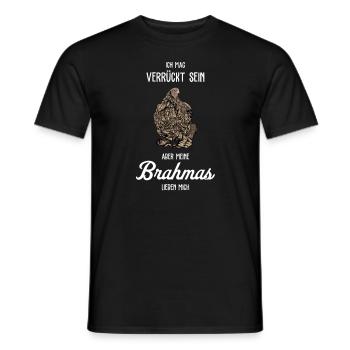 Brahma Hühner I Chicken Geflügel Motiv für - Männer T-Shirt - Schwarz - Vorne - AI Model Male 178 light (178cm)