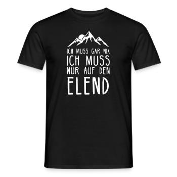 Elend I Harz Brockenbahn Walpurgis Motiv für - Männer T-Shirt - Schwarz - Vorne - AI Model Male 178 light (178cm)