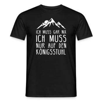 Königsstuhl I Harz Brockenbahn Walpurgis Motiv für - Männer T-Shirt - Schwarz - Vorne - AI Model Male 178 light (178cm)