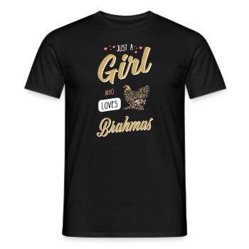 Brahma Chicken I Chicken Poultry Motif for - Men's T-Shirt - black - Front - AI Model Male 178 light (178cm)