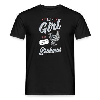 Brahma Chicken I Chicken Poultry Motif for - Men's T-Shirt - black - Front - AI Model Male 178 light (178cm)