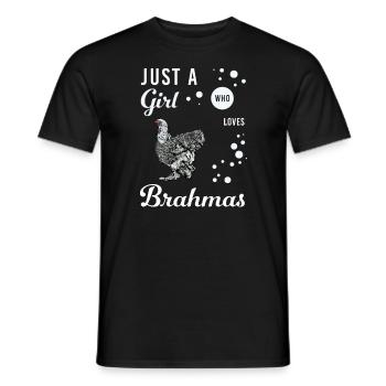 Brahma Chicken I Chicken Poultry Motif for - Men's T-Shirt - black - Front - AI Model Male 178 light (178cm)