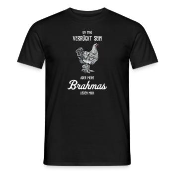 Brahma Hühner I Chicken Geflügel Motiv für - Männer T-Shirt - Schwarz - Vorne - AI Model Male 178 light (178cm)