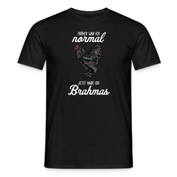 Brahma Hühner I Chicken Geflügel Motiv für - Männer T-Shirt - Schwarz - Vorne - AI Model Male 178 light (178cm)