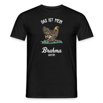 Brahma Hühner I Chicken Geflügel Motiv für - Männer T-Shirt - Schwarz - Vorne - AI Model Male 178 light (178cm)