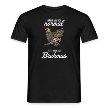 Brahma Hühner I Chicken Geflügel Motiv für - Männer T-Shirt - Schwarz - Vorne - AI Model Male 178 light (178cm)