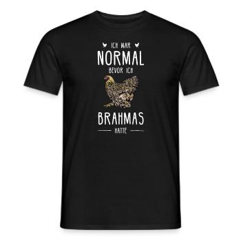Brahma Hühner I Chicken Geflügel Motiv für - Männer T-Shirt - Schwarz - Vorne - AI Model Male 178 light (178cm)
