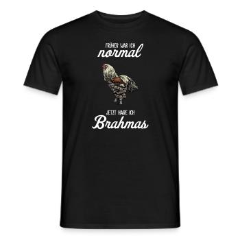 Brahma Hühner I Chicken Geflügel Motiv für - Männer T-Shirt - Schwarz - Vorne - AI Model Male 178 light (178cm)