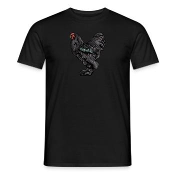 Brahma Hühner I Chicken Geflügel Motiv für - Männer T-Shirt - Schwarz - Vorne - AI Model Male 178 light (178cm)