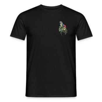 Macaw Parrot I South America Exotic bird for - Men's T-Shirt - black - Front - AI Model Male 178 light (178cm)
