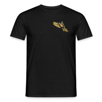 Ara Perroquet I Amérique du Sud Oiseau exotique pour - T-shirt homme - noir - Devant - AI Model Male 178 light (178cm)