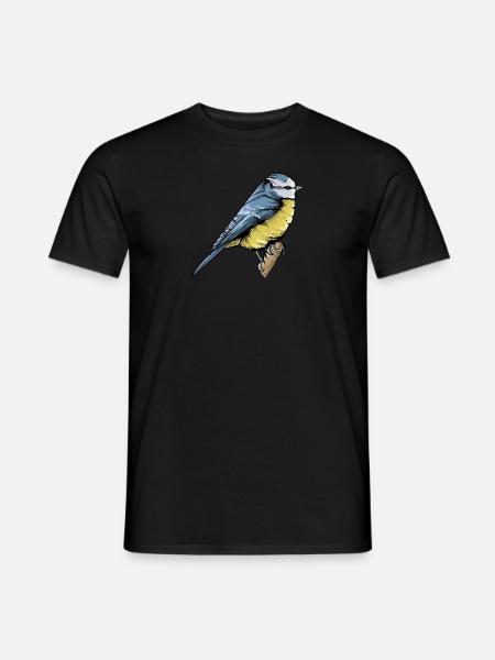Blaumeise I Vogel Meise Motiv für Vogelbeobachter - Männer T-Shirt - Schwarz