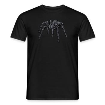 Vogelspinne I Tarantula Terrarium Motiv für - Männer T-Shirt - Schwarz - Vorne - AI Model Male 178 light (178cm)