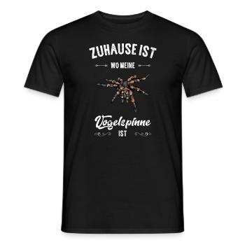 Vogelspinne I Tarantula Terrarium Motiv für - Männer T-Shirt - Schwarz - Vorne - AI Model Male 178 light (178cm)
