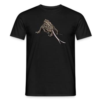 Komodo dragon I Komodo dragon motif for reptiles - Men's T-Shirt - black - Front - AI Model Male 178 light (178cm)
