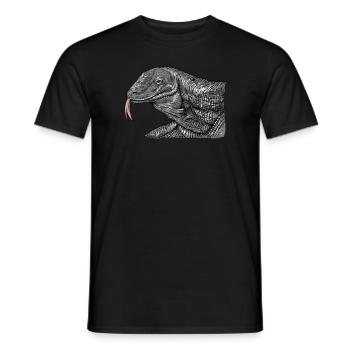 Komodo dragon I Komodo dragon motif for reptiles - Men's T-Shirt - black - Front - AI Model Male 178 light (178cm)