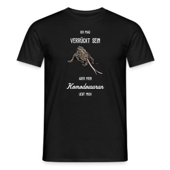 Komodowaran I Komododrache Motiv für Reptilien - Männer T-Shirt - Schwarz - Vorne - AI Model Male 178 light (178cm)