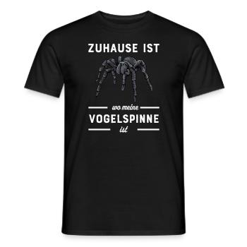 Vogelspinne I Tarantula Terrarium Motiv für - Männer T-Shirt - Schwarz - Vorne - AI Model Male 178 light (178cm)